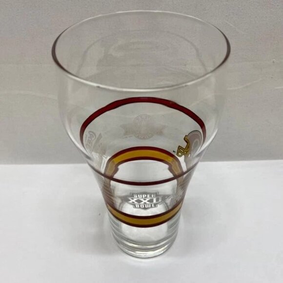 Vintage Washington Redskins NFL Superbowl XXVI 26 Coca Cola Glass Cup - Picture 6 of 15
